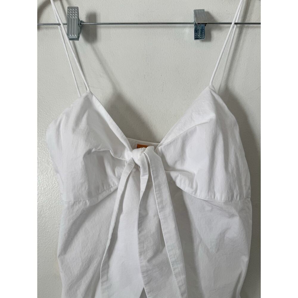 Simon Miller Mango Strappy Dress With Knot Neckline White Mini Women’s Size 6 - Picture 6 of 8